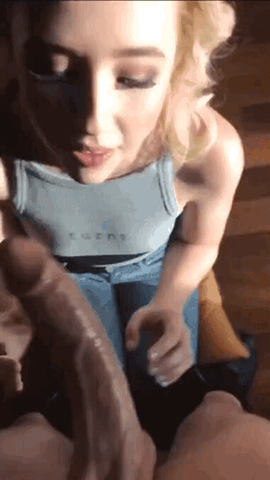 BWC blowjob gif blonde